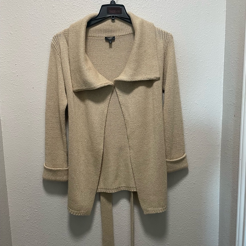 Talbots Women's Tan Cardigan Sweater